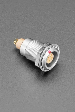 Adafruit FGG.0B Presa per montaggio a pannello a 4 pin con attacco rapido - 9 mm Spedito Oggi