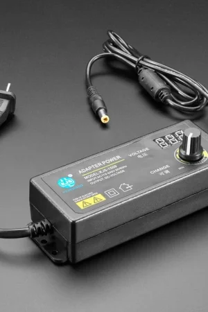 Adafruit Alimentatore regolabile con 2,1 mm / 5,5 mm CC - da 3 V a 24 V a 2 Ampere Promo Stagionale