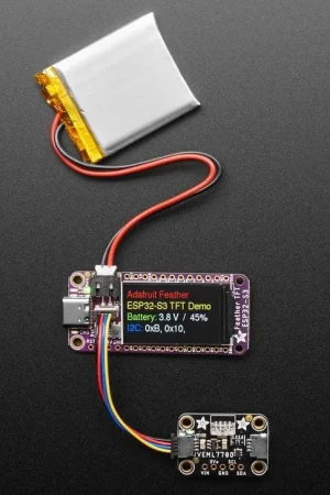 Adafruit ESP32-S3 TFT Feather - 4 MB Flash, 2 MB PSRAM, STEMMA QT Ultime Pezzi