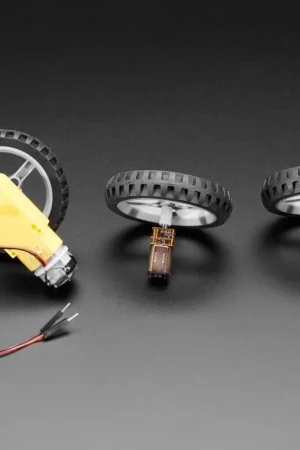 Adafruit Ruota multi-mozzo nera per motore TT/Lego o N20 - Diametro 65 mm Offerta Limitata