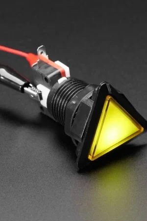 Adafruit Pulsante triangolare illuminato a LED, noto anche come pulsanti fantascientifici degli anni '60 Prezzo Scontato