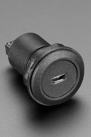 Adafruit Adattatore da presa Micro USB B a spina USB A per montaggio a pannello rotondo Popolare