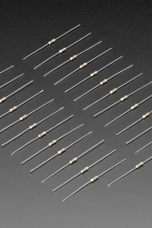 Adafruit Resistori passanti - 100 ohm 5% 1/4W - Confezione da 25 Popolare