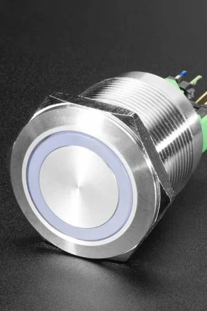 Adafruit Interruttore on/off in metallo robusto - 22 mm 6 V RGB On/Off Compra Online